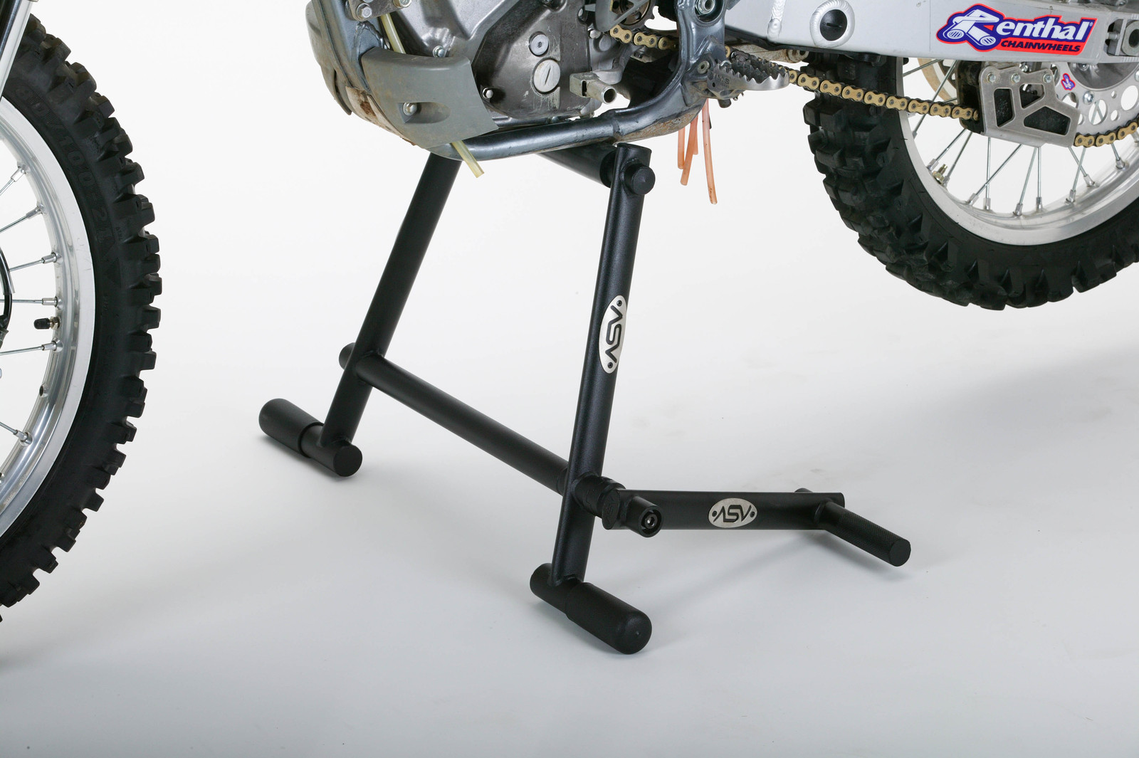 ASV FOLDABLE MOTOCROSS MX MOTORCYCLE LIFT KICK STAND BLACK