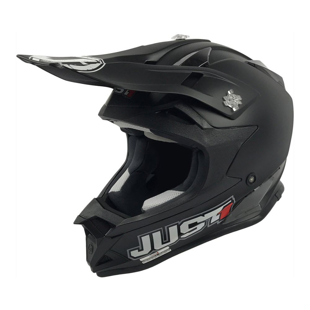 JUST1 J32 SOLID MATTE BLACK MOTOCROSS JUST 1 MX HELMET