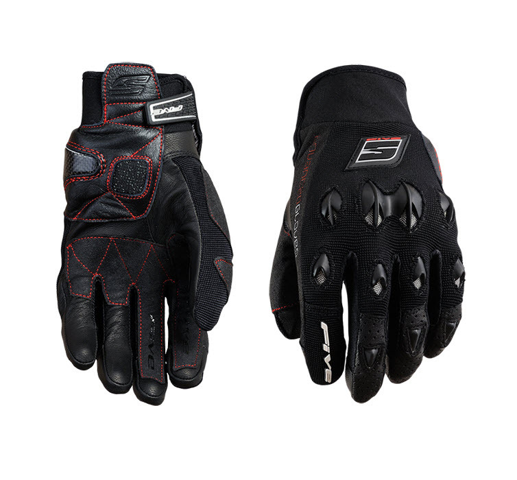 FIVE STUNT MOTORCYCLE GLOVES BLACK ROAD MOTARD ENDURO MX eBay