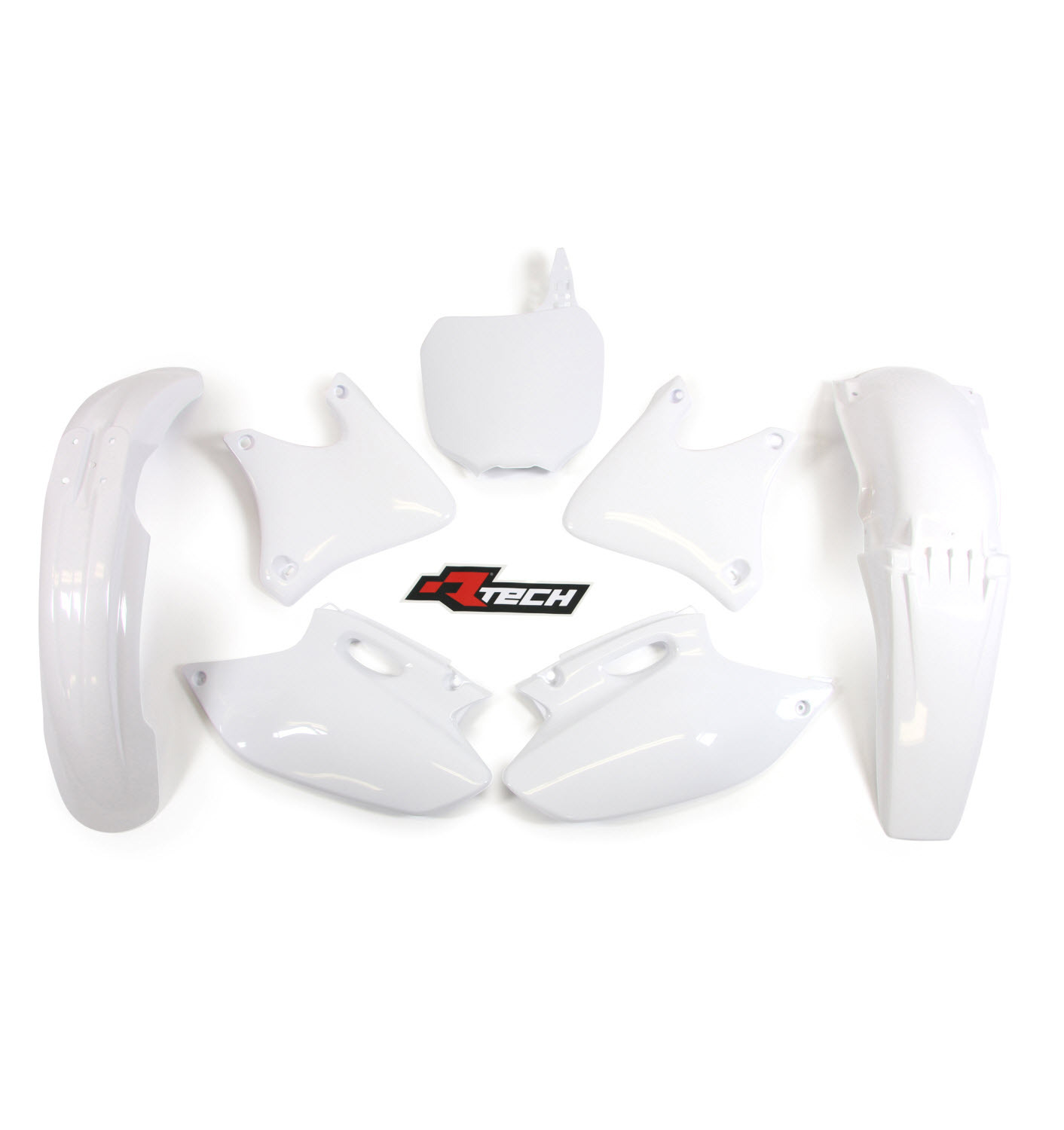 YAMAHA YZ250F 2001 2002 RACETECH WHITE PLASTICS KIT Racetech