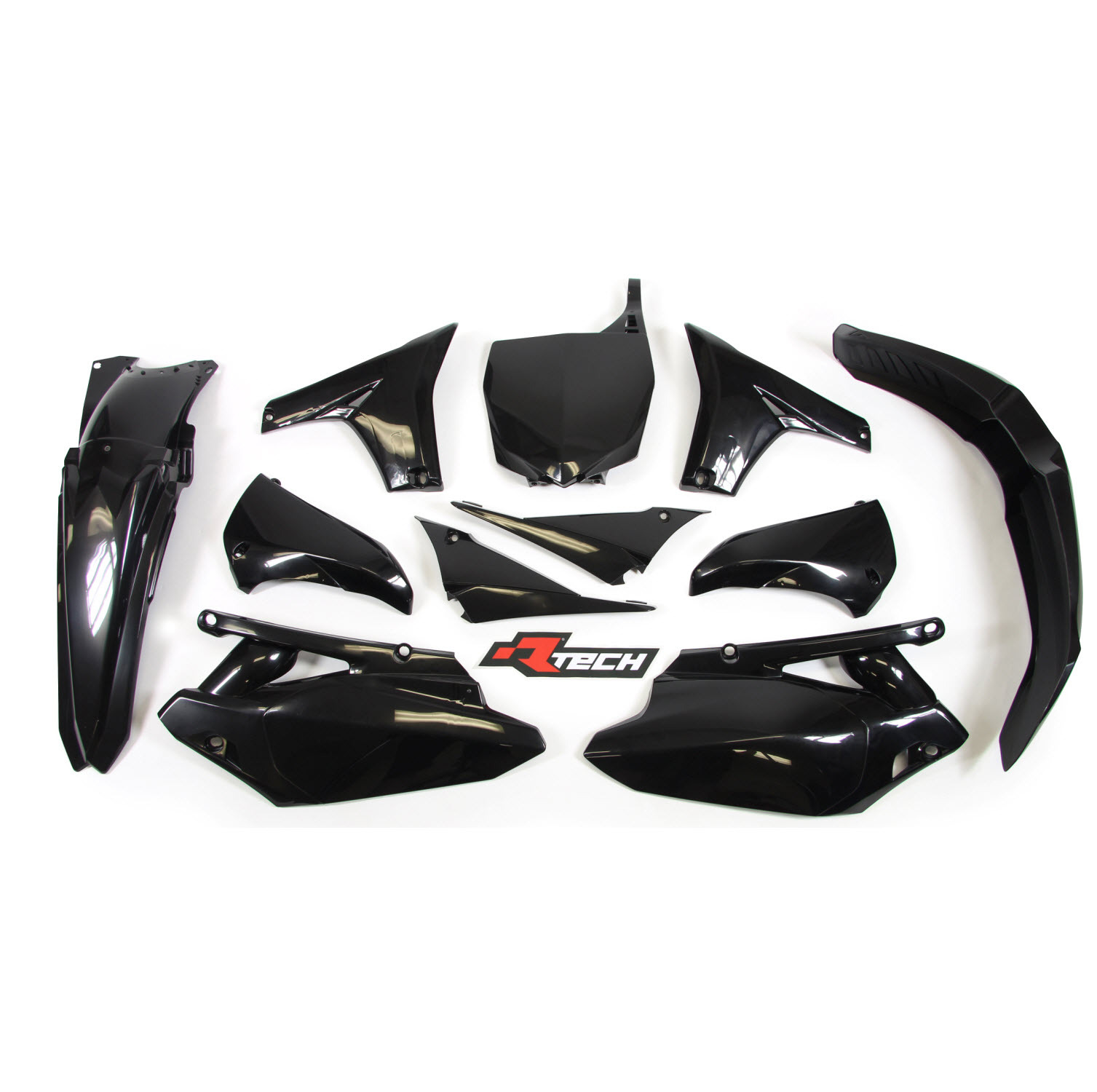 YAMAHA YZ450F 20102013 RACETECH BLACK PLASTICS KIT YZF450 eBay