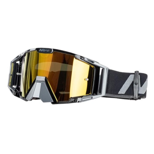 Nitro Nv-100 Dark Horizon MX Motocross Goggles Grey/Black