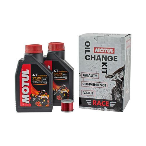 Motul Motorcycle Race Oil Change Kit Fits Kawasaki KX450F