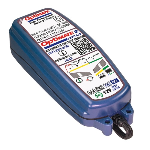 Optimate 2 Motorcycle Battery Charger 12V  Suits STD, GEL AGM