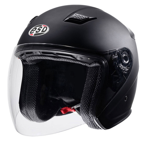 Eldorado Open Face Motorcycle Helmet Matt Black [Size: XS]