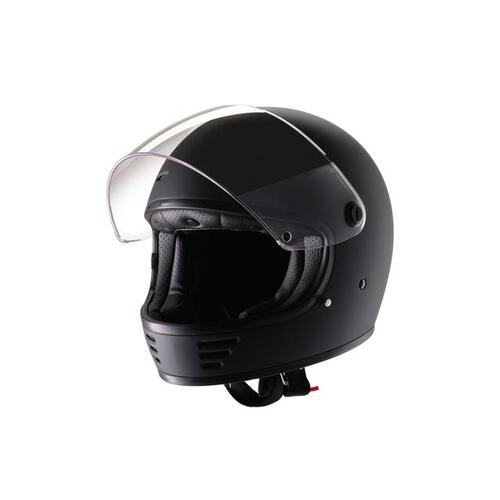 Eldorado E70 Retro Style Motorcycle Helmet Matt Black