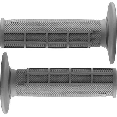 Renthal Soft Half Waffle Motorcycle Grips Grey