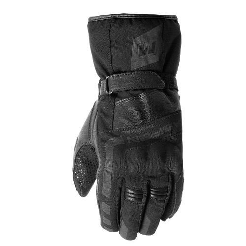 Motodry Aspen Thermal Motorcycle Winter Gloves Black
