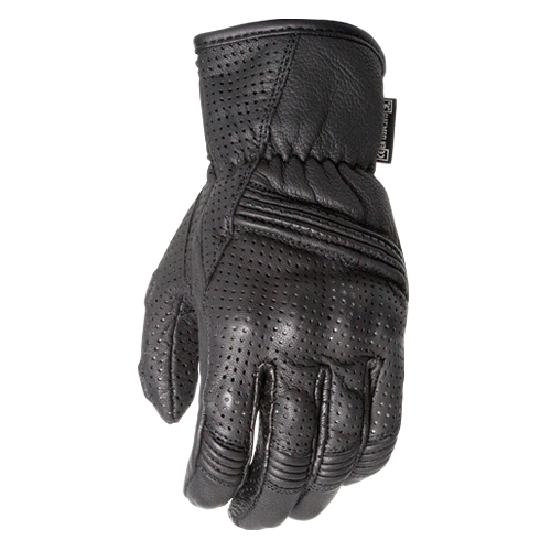Motodry Tourismo Leather Summer Motorcycle Gloves Black