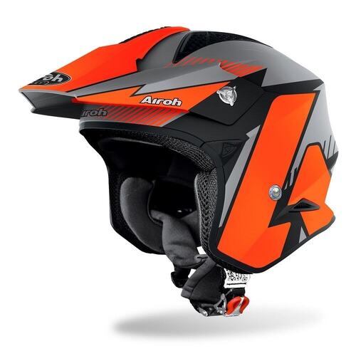 Airoh TRR-S Pure Trials Motorcycle Helmet Matt Orange