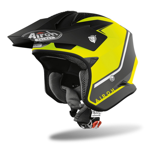 Airoh TRR-S Keen Trials Motorcycle Helmet Matt Yellow