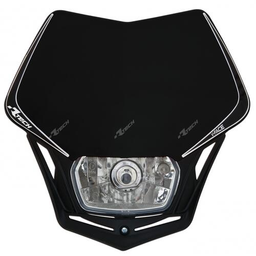 Honda XR400R Racetech Universal V-Face Enduro Headlight Black 