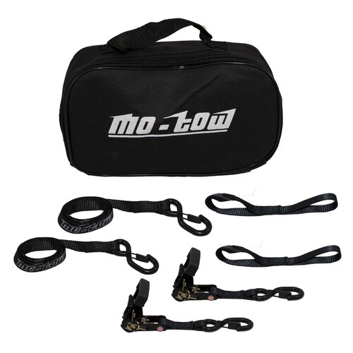 Mo-Tow Ratchet Tie Down Straps Motorcycle Black Tie Downs