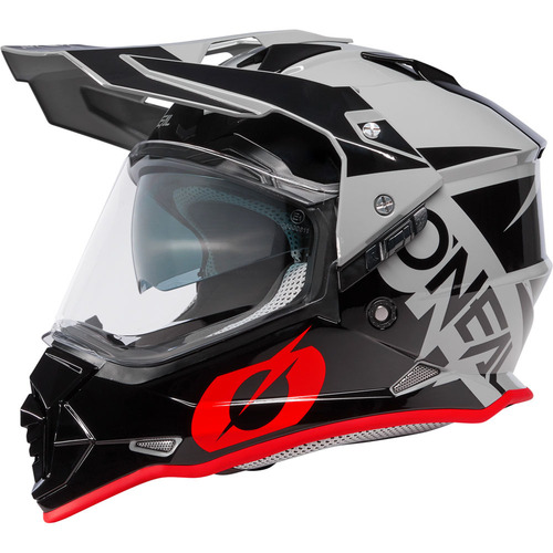 Oneal Sierra 23 Adventure MX Helmet Black Grey Red