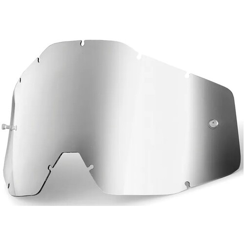100% Percent Silver Mirror Anti Fog Motocross MX Lens Youth