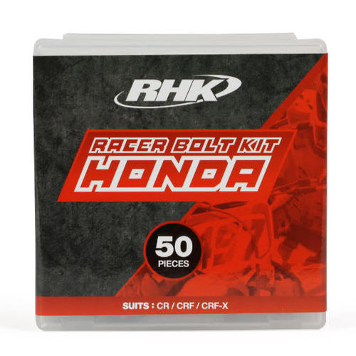 RHK Honda CR125 CR250 CRF250 CRF 450 CRF250X CRF450X Racer 50Pc Bolt Kit