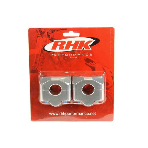 RHK Silver Std 7/8 Handlebar 20mm Riser Uni Bar Clamps Adaptor Mounts