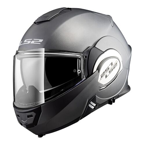 LS2 Helmet FF399 Valiant Matte Titanium Flip Front