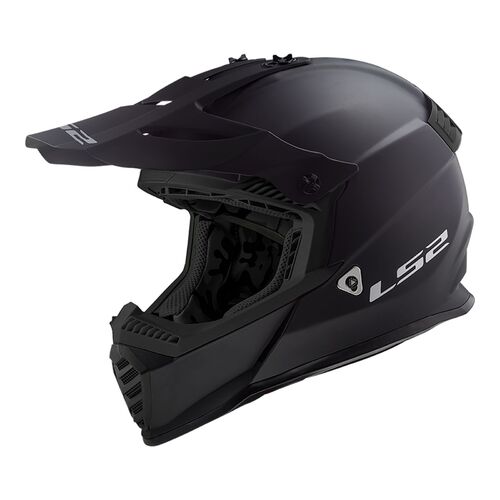 LS2 Helmet MX437 Fast Evo Solid Matte Black