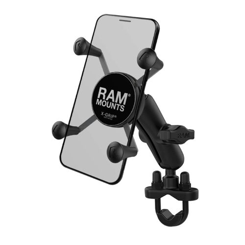 Ram Motorcycle X-Grip Phone Mount With Handlebar U-Bolt Base