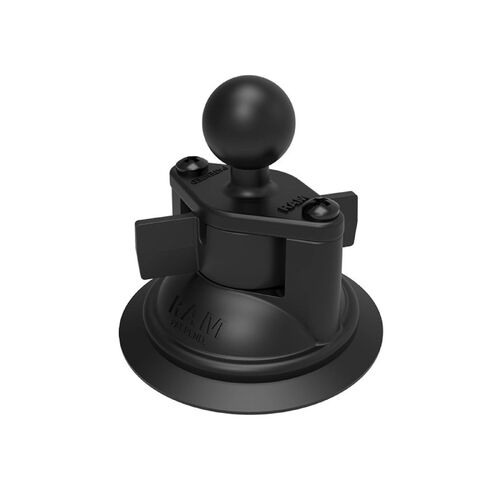 Ram Motorcycle Twist-Lock Suction Cup Base With Ball Mount