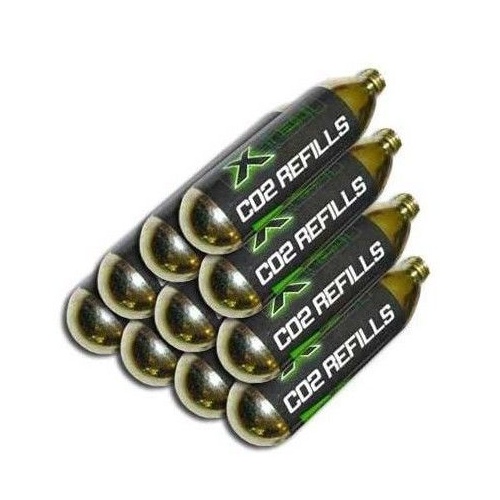 CO2 CARTRIDGES 16g (THREADED C02 CARTRIDGE BOTTLES FOR TYRE INFLATER) 10 PACK XTech
