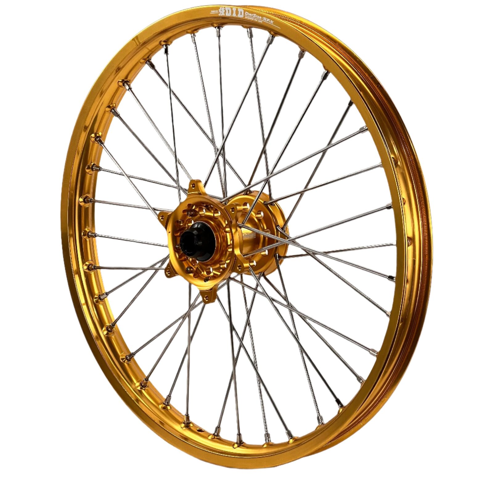 Husqvarna TE 125 2025-2025 Envy/DID Wheel Set Pair 21/18 Gold Rims Gold ...