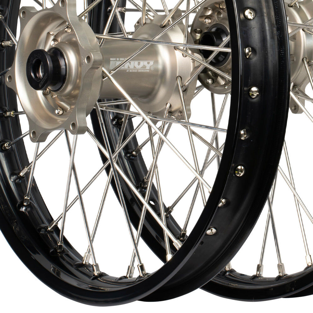 Husqvarna TE 150 2024-2025 Envy / DID Wheel Set 21/18 Black Rims Purple ...