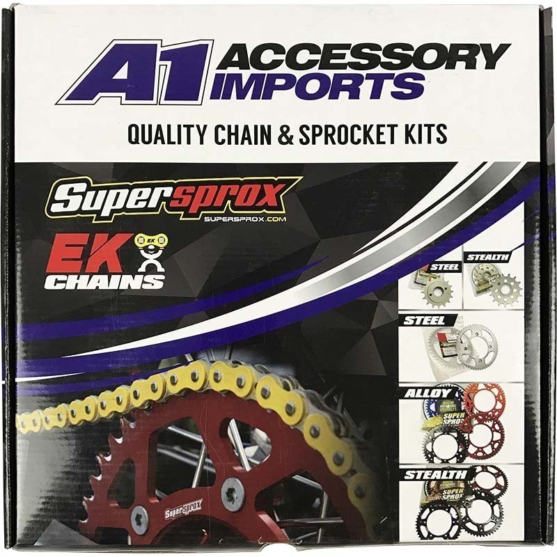 Suzuki DR650 1996 2018 Ek/Supersprox 520 ORing Chain & Sprocket Kit EK