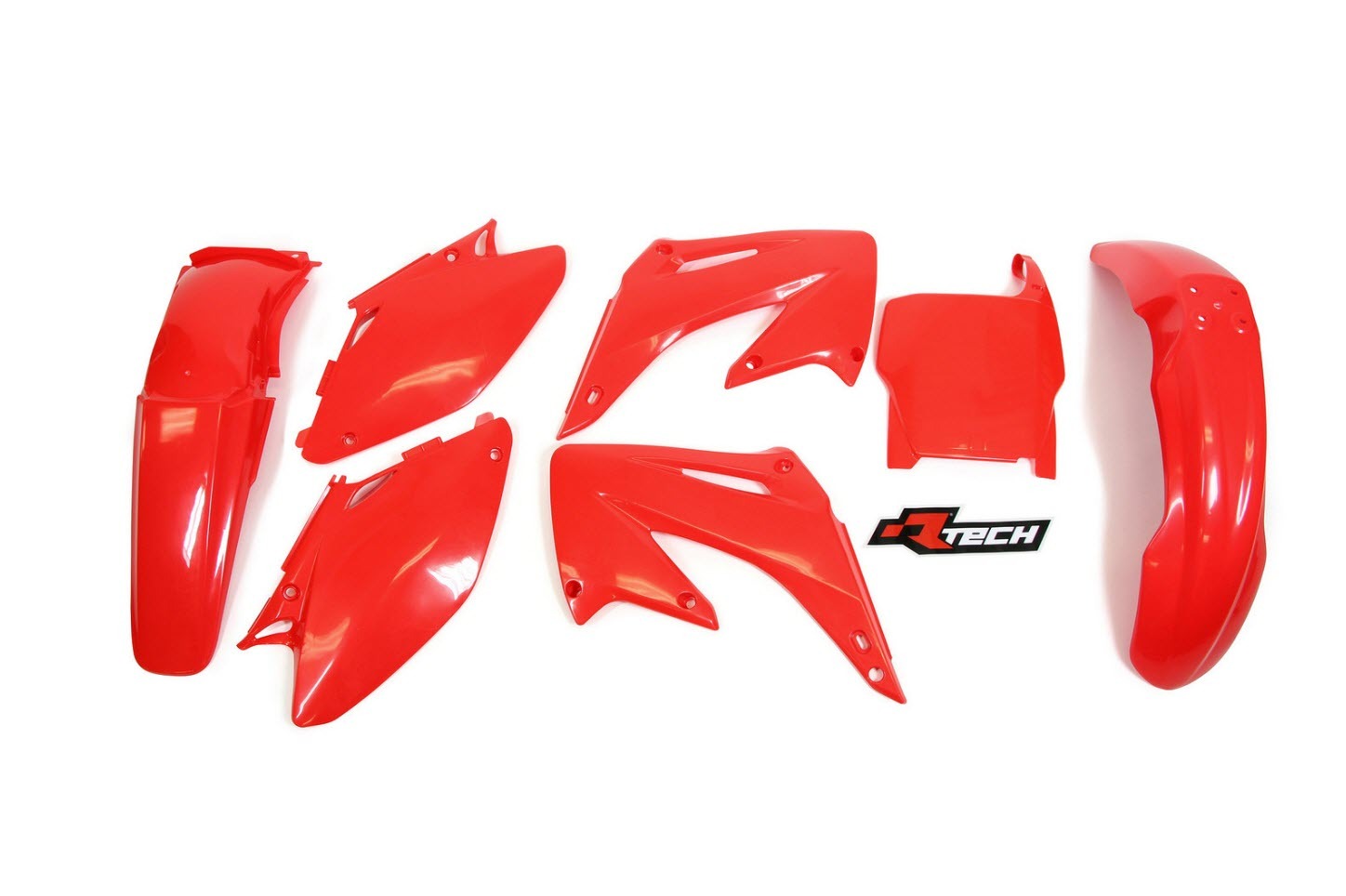 Honda CR250 2004 2007 Racetech Red Plastics Kit