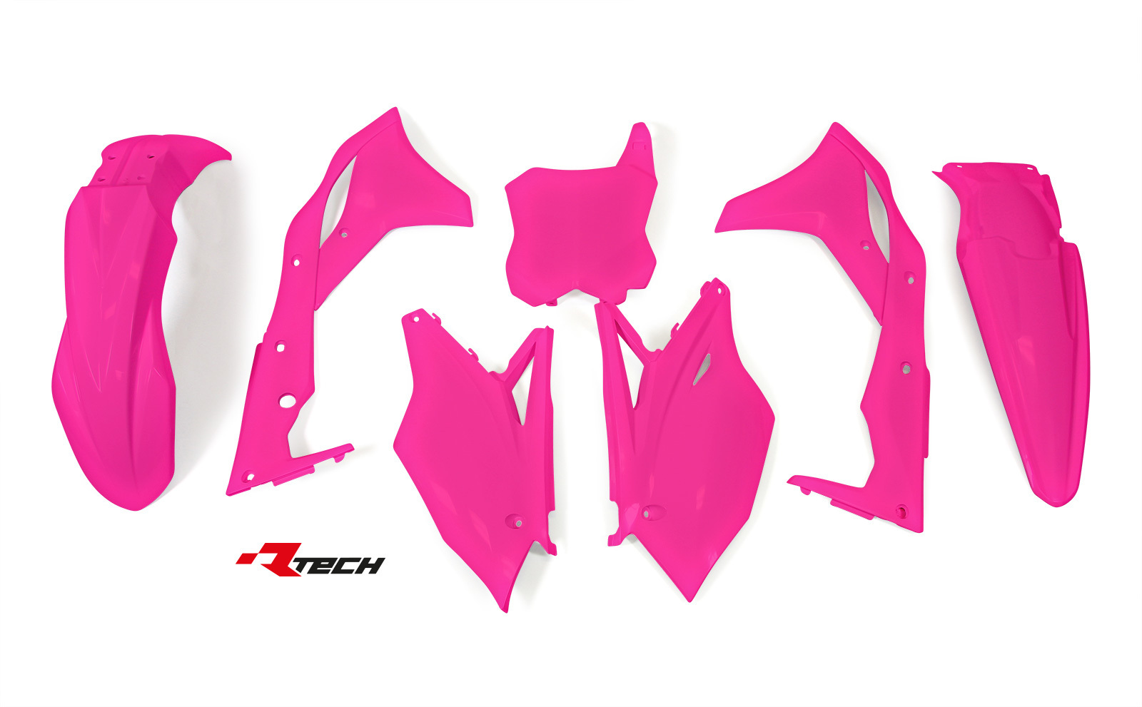 Kawasaki KX250F 2017 Racetech Neon Pink Plastics Kit