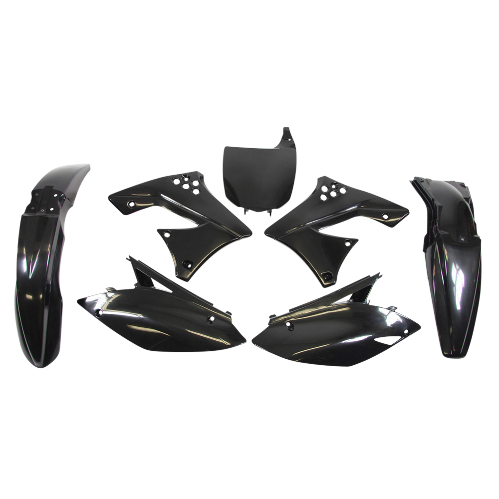 KAWASAKI KX250F 2009 2012 RACETECH BLACK PLASTICS KIT Racetech