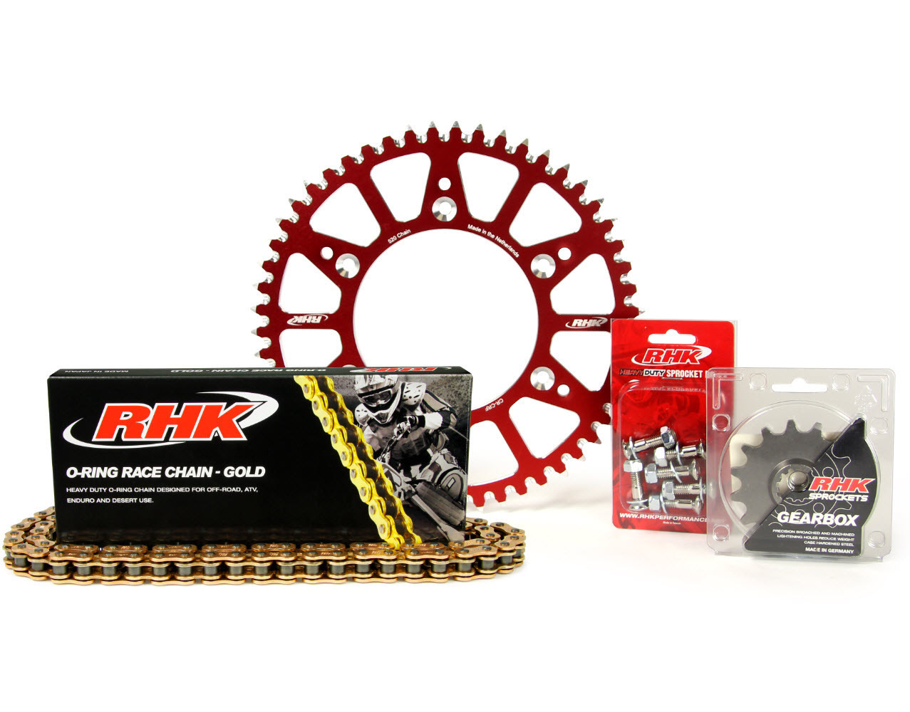 Honda CRF450R 2008 2009 2010 2011 Gold X-Ring Chain Red Rear Front Sprocket Kit
