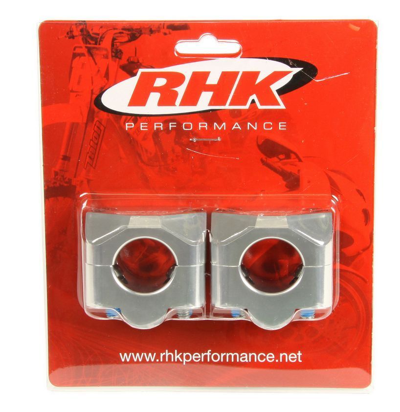 RHK Handlebar Adaptor Mounts Clamps Oversize Pro Taper Fat Bar Silver