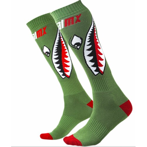 Oneal Pro Bomber Youth MX Motocross Socks Green