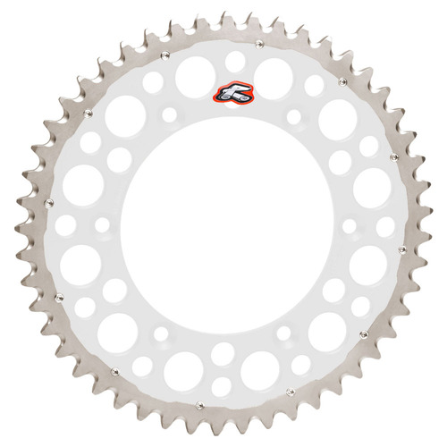 Kawasaki KDX200 1989-1994 Renthal Silver Twinring 49t Rear Sprocket Alloy/Steel