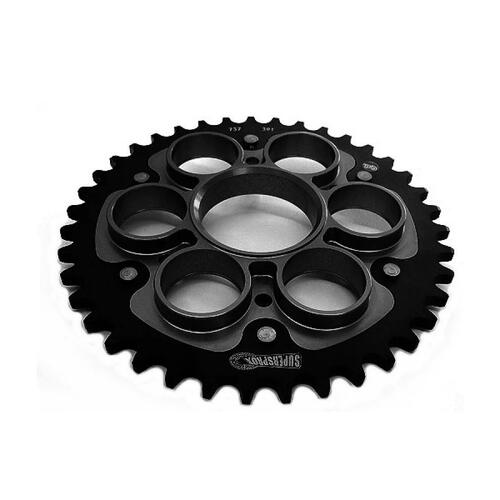 Ducati 796 HYPERMOTARD 2010-2012 38t Black Supersprox Rear Sprocket Stealth 520 Conversion