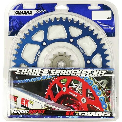 Yamaha YZ85 2002-2018 Supersprox Chain & Sprocket Kit 14t/48t Aluminium Blue Rear