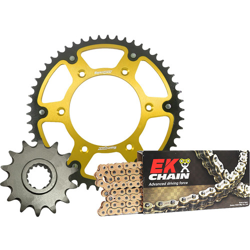 Yamaha WR250F 2001-2013 Supersprox Chain & Sprocket Kit 13t/52t Steel Silver Rear