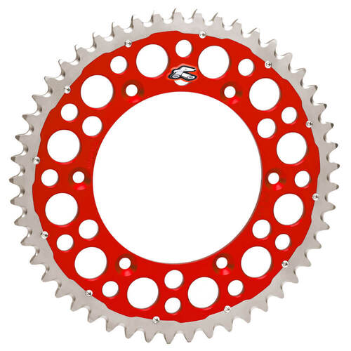 Honda CR250R 1990-1991 Renthal Red Twinring 48t Rear Sprocket Alloy/Steel