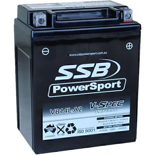 Kawasaki GPZ750 1983-1988 SSB AGM 12V Battery High Performance
