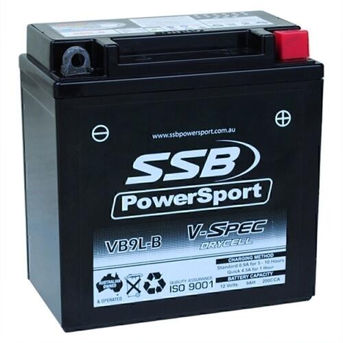 Kawasaki EL250 ELIMINATOR 1993-1996 SSB V-Spec High Performance AGM Battery VB9L-B