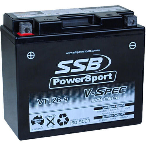 Ducati 1100 MONSTER EVO 2012-2013 SSB V-Spec High Performance AGM Battery VT12B-4