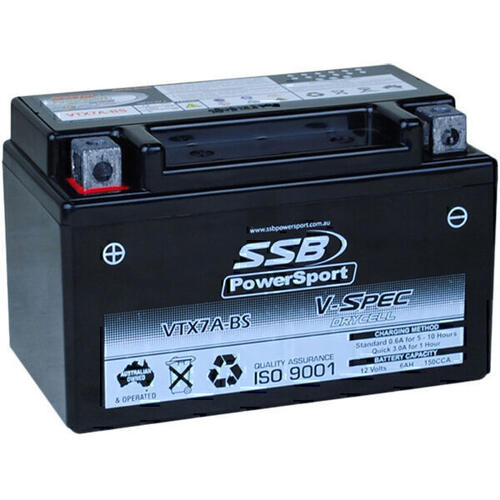 Kawasaki KLX230SM 2023 SSB V-Spec High Performance AGM Battery VTX7A-BS