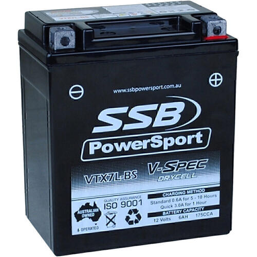Rieju MR RACING 250 2021-2023 SSB V-Spec High Performance AGM Battery VTX7L-BS
