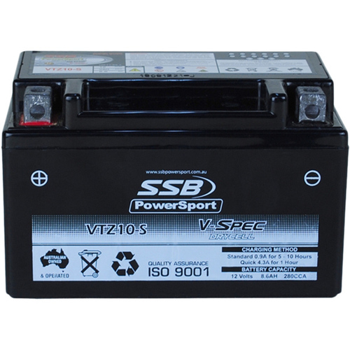 Honda CB500X 2013-2018 SSB V-Spec High Performance AGM Battery VTZ10-S