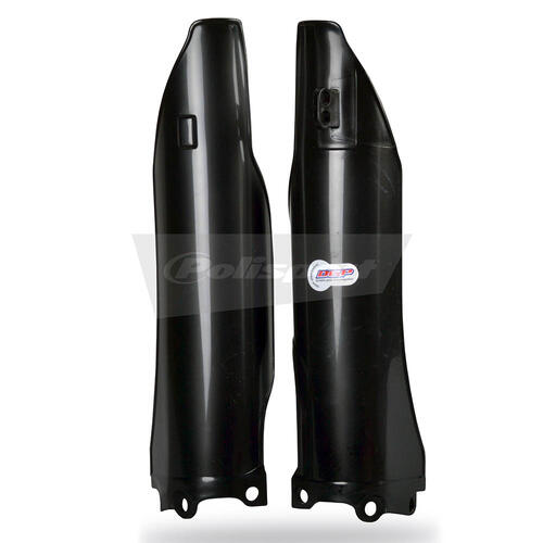 Kawasaki KX450F 2006-2008 Polisport Fork Protectors Black Plastic