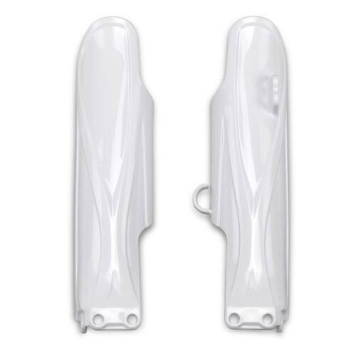 Yamaha YZ85 2022 Polisport Fork Protectors White Plastic Plastic