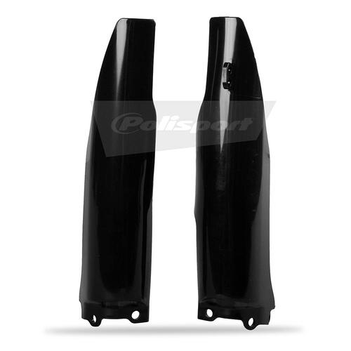 Kawasaki KX250 2004-2008 Polisport Fork Protectors Black Plastic