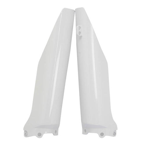 Kawasaki KX250 2004-2008 Polisport Fork Protectors White Plastic
